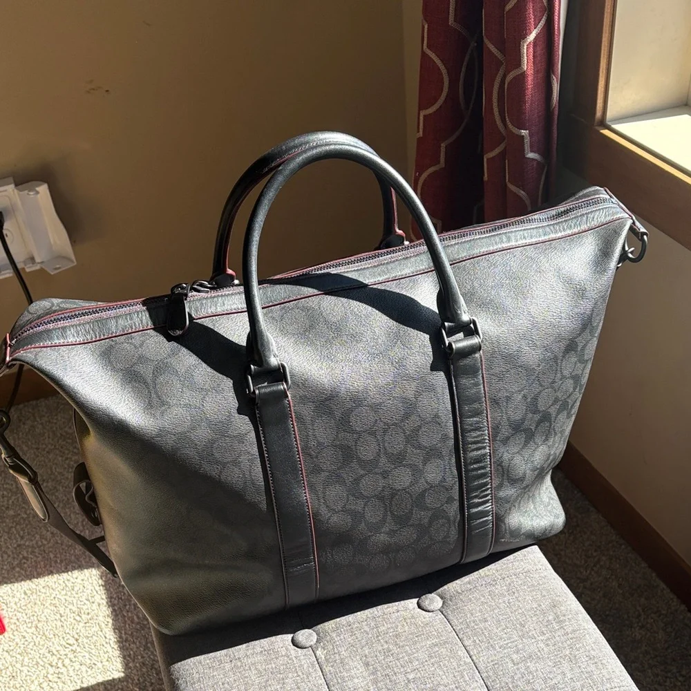 Coach Voyager Duffel Travel Bag w/ Strap A1821